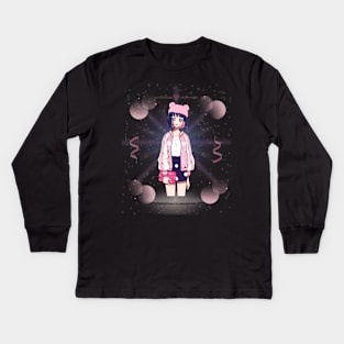 Funny anime girl Kids Long Sleeve T-Shirt